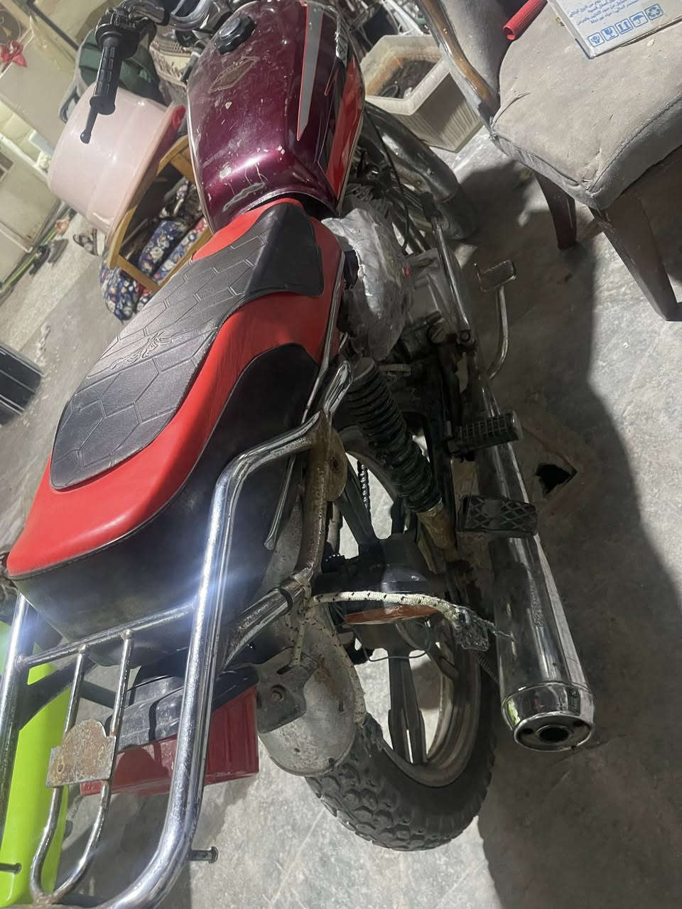 عندي هاي الإيراني موديل 21 درجه بس نقوصات بسيطه مثل ستاند موجوده يحتاجلها براغي ولايت موجود بس تشده و الصفاحيات موجوده و اقيات مال زنجيل موجوده  محرك ما مفتوح بلادي شلعه ومعدل وترهم مراوس حسب القناعه سعر 325وبيها مجال مكاني بغداد التاجي الشيخ حمد


**إذا كنت صاحب هذا الإعلان وتريد حذفه لأي سبب، رجاءا أرسل رسالة إلى الدعم الفني**