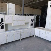 كاونتر المنيوم • طول ٣م • سنك مرمر ١٫٥م