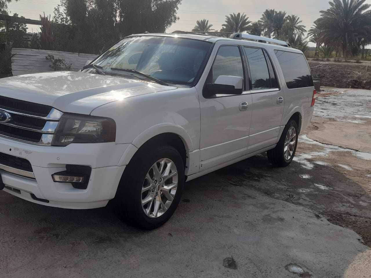 تحيه طيبه 

فورد اكسبدشن  2015

السياره فول مواصفات اعلى فئه بالفورد

كشنات جلد اسود كهرباء

تدفئه تبريد بالكشنات 

فول تحكمات ستيرن

تبريد 3قطع

دواسه البنزين كهرباء 

ستيرن كهرباء

مري شفط

صندوق شفط

داخل اسود ملكي

دوسات كهرباء

فتحه بالسقف 

محرك 8V

قطعه وحده صبغ بدون دواخل

السياره جاهزه من كلشي 

بيع مستعجل 

السعر 170 قابل للتفاوض 

هاتف ***********

***********

يوجد واتساب

مكان سياره بابل حله ورديه خارج
