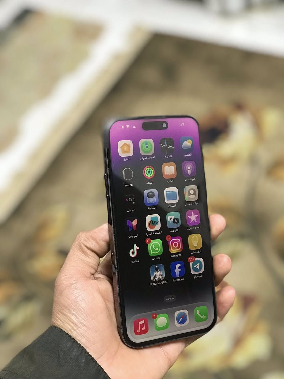 سلام عليكم
ايفون ((((14 ابرو ماكس))))✅
 الذاكرى ((256))✅
فيس((فيس ايدي شغال))✅
هزاز ((نت))اتصال))((صوت))كامرات)) كله شغال✅
بطاريه بلاديه بلاديه ))((88))
كله شغال وشرط الفحص التلفون 
((((فقط مبدل شاشه اصليه)))) 
((مكاني بغداد بسمايه)) ((السعر 625)) وبي مجال 
رقم ***********
