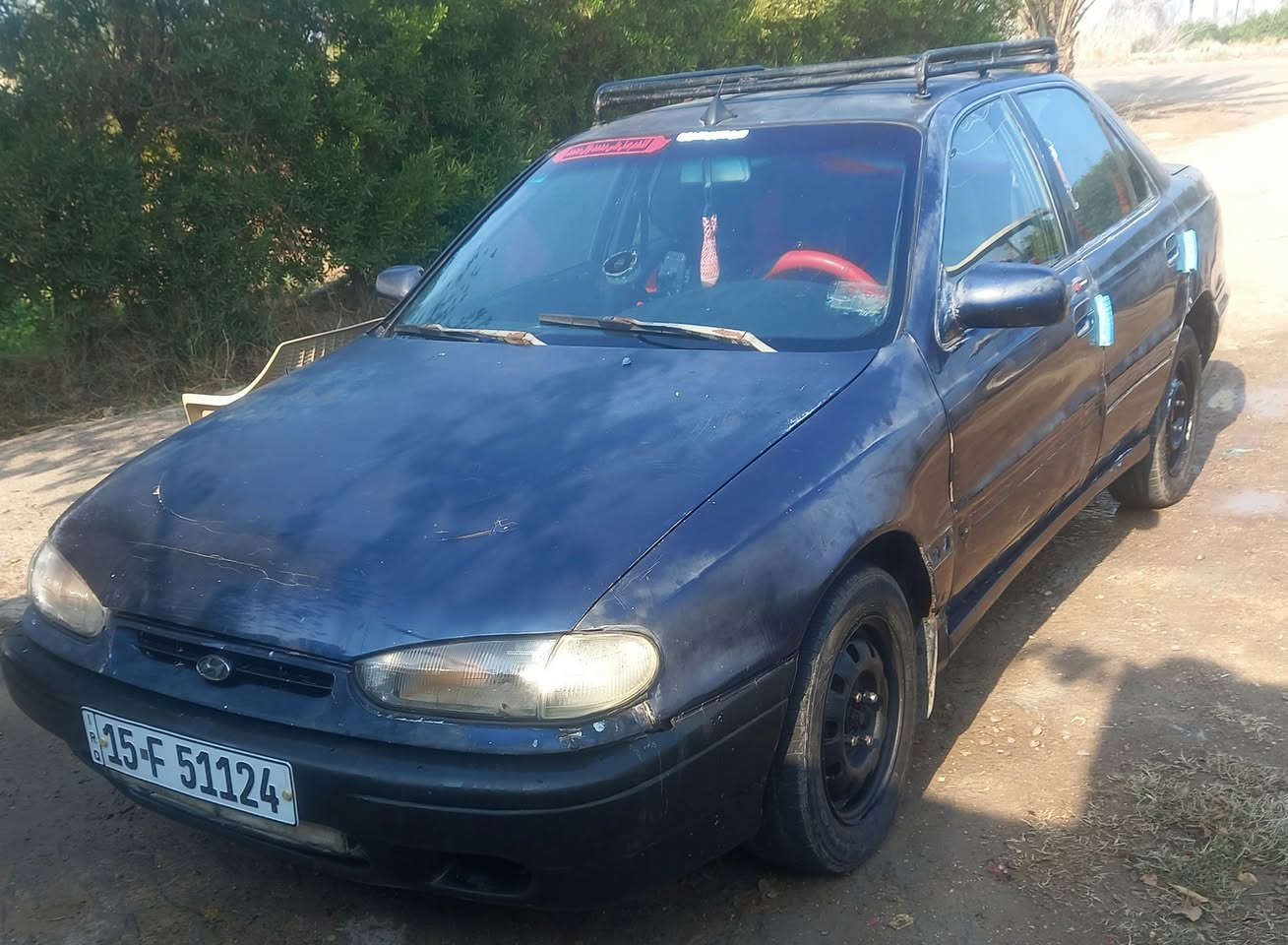 السلام عليكم سيارة لانترة دمعه موديل ١٩٩٥ اتوماتيك كير ومحرك جديد كهرباياتها كامله صدر نص عمر رقم جديد شرط التحويل مكان السيارة بغداد المحموديه  السعر ٢٩ وبي مجال بيع او مراوس ***********
