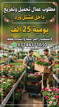 عمال تحميل • مشتل ورد • واتساب
