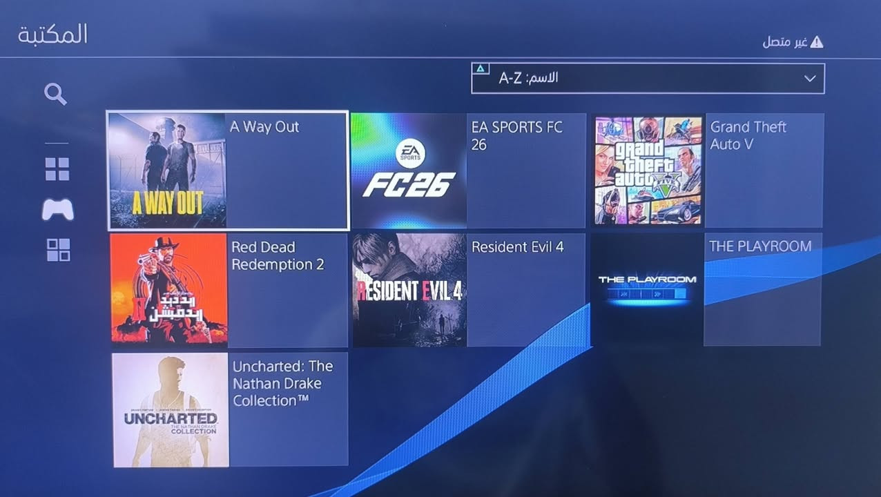 🎮 للبيع PS4 Slim 500GB
🛜مهكر نظام 11
نظيف وشغال 100% ✅ 
🎮 2 جوستك 
📀 ألعاب:  
FIFA 26
RDR2 
GTA V 
Resident Evil 4 Remake 
A Way Out
Uncharted (3 أجزاء) 
ا🔌 HDMI + كيبل كهرباء
📦 كارتون موجود
💰 السعر: 290
📍 المجر الكبير
جاهز للفحص 👌 للاستفسار خاص 📩


**إذا كنت صاحب هذا الإعلان وتريد حذفه لأي سبب، رجاءا أرسل رسالة إلى الدعم الفني**