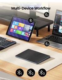 وايرلس بلوتوث • تربط ٣ اجهزة • ماوس بديل