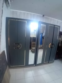 غرفه نوم تركيه 5 قطع بيبان سعر معه توصيل ونصب 299 الف نصها شي واحد بس ...