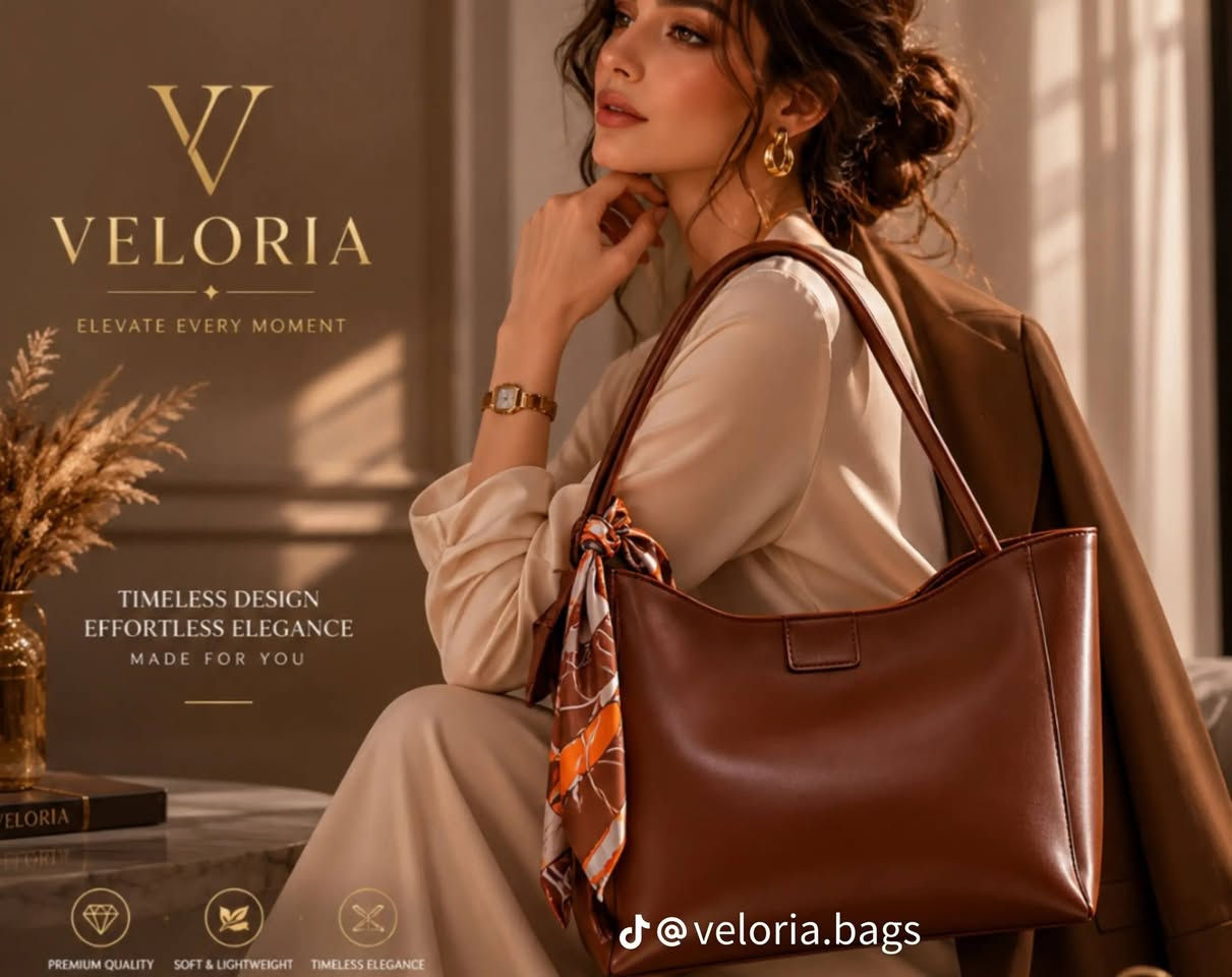 ✨ مرحباً بكم في VELORIA ✨
حيث تلتقي الأناقة بالفخامة في كل تفصيل 🖤
نقدم لكم تشكيلة مختارة من الحقائب النسائية التركية عالية الجودة، بتصاميم عصرية وخامات فاخرة تمنحك إطلالة راقية في كل مناسبة.

السعر 17 الف دينار عراقي
توصيل جميع محافظات العراق 2000 دينار فقط
للحجز تواصل دايركت 
او الاتصال ***********
