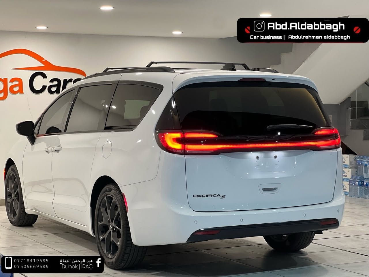 كرايسلر باسفيكا S 2024  
السيارة وصول جديد فول مواصفات بانورما 
محرك 6 سلندر .3.6 ماشيه 12  الف ميل 
الضرر: جهة السايق قطعتين تبديل شركة و قطعتين صبغ 
بدون ايرباك بدون دواخل 
لا يوجد مراوس فقط بيع نقد 
السيارة جاهزة ما ناقصها مصرف
السعر : 280$ ورقة و بيها مجال 
السيارة كاتى يترقم شمالي اربيل دهوك سليماني 
مكان السيارة دهوك
لباقي التفاصيل تواصل واتساب يوجد فيديو للتوضيح اكثر 
للتواصل : 
***********
***********
( يتوفر داخل المعرض بيع بالنقد و الاقساط )
