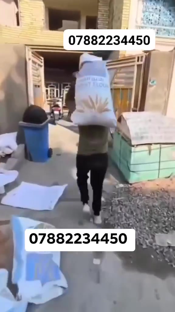 السلام عليكم عمال تصعيد مواد البناء على الضهر من الطابق الأول للأخير في جميع مناطق النجف ***********
