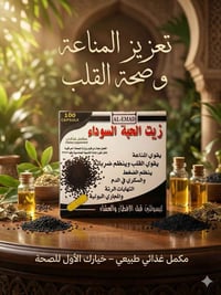 مكمل غذائي • زيت الحبة السوداء • تقوية المناعة