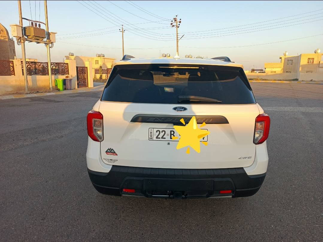 بسم الله الرحمن الرحيم
‏Ford Explorer 2022 Timberline 4WD
السياره مرقمه جاهزة هزة رقم سنوية جديد بسمي السيارة 
السعر 205$
الضرر  قطعتين تبديل  بدون دواخل جاملغ ايسر وبنيد
 وقطعتين بارد مصبوغة كلير للجمالية
عداد المسافة 129 قابل للزيادة 
اللون :  ابيض 
 حجم المحرك : 4 سلندر (2,3L تيربو )
المواصفات : Timberlin
دبل اكسل 4WD
بصمة تشغيل 
شاشة عربي 
كاميرة امامية و خلفية( 360 )
رادار قراءة سرعة الشارع 
رادار جانبي 
بلاجكتور 
حساسات 
بصمات ابواب  
باسورد ابواب 
إنارة ترحيب  في المرات
كراسي جلد زيتوني ملكي 
كراسي امامي  وخلفي تدفئة 
كراسي كهرباء 
كراسي خلفي VIP تدفئة 
صندوق كهربائي  
كشنات كهربائي 
ستيرن تدفئة 
تحكمات ستيران مع شفتات
تشغيل عن بعد 
فتح وغلق النوافذ عن بعد 
عدد المقاعد (7) راكب 
رادار  وحساس 
كشافات 
بريك بصمة Auto stop  
دبل صالنصه
مكان السيارة بيجي /اربيل
  للإستفسار اكثر اتصل ***********
