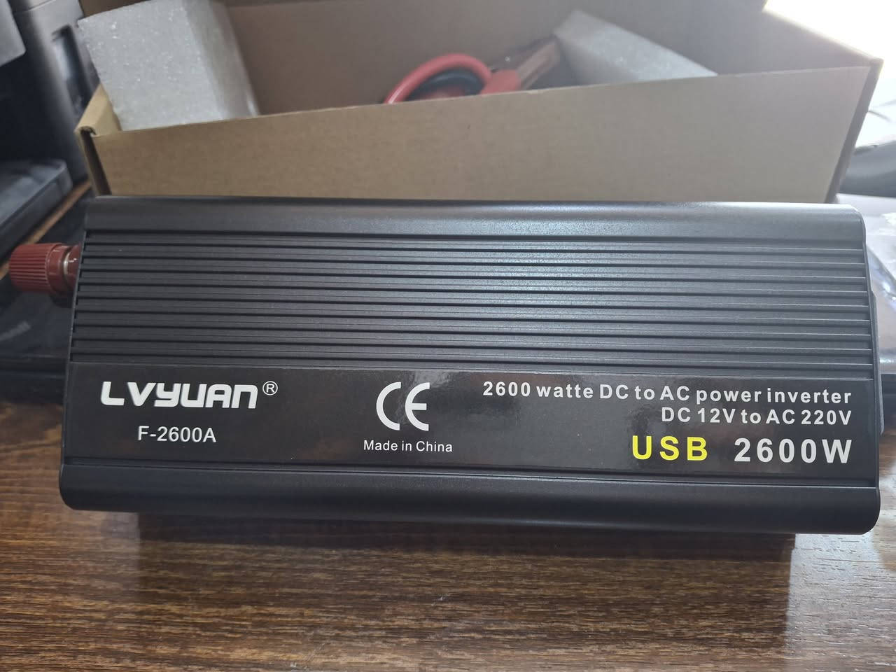 انفيرتر ١٢ فولت ٢٦٠٠ واط نظام تبريد فان متوفر توصيل بغداد والمحافظات للتواصل عل الرقم ***********
