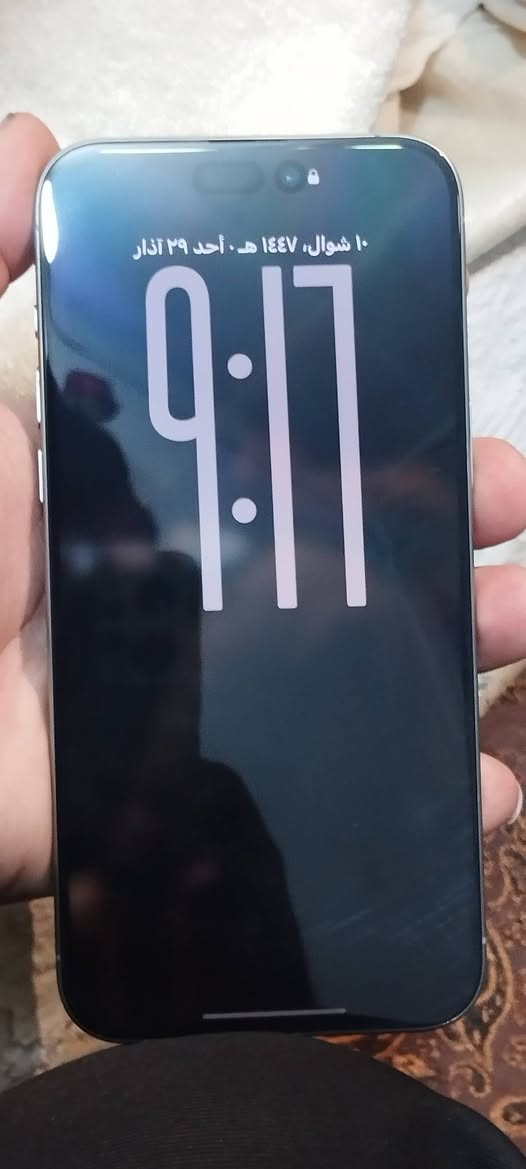 15 برو ماكس بطاريه 95 ذاكره 256 مقفول جارد الشاشه شوي وانا من فوق بس ما ماثره على التليفون ابد ولا يم الشاشه معروض 925 وبي مجال وتر الجهاز بطاريه 95 مشحون 364 مره المكابغداد حي النصر***********
