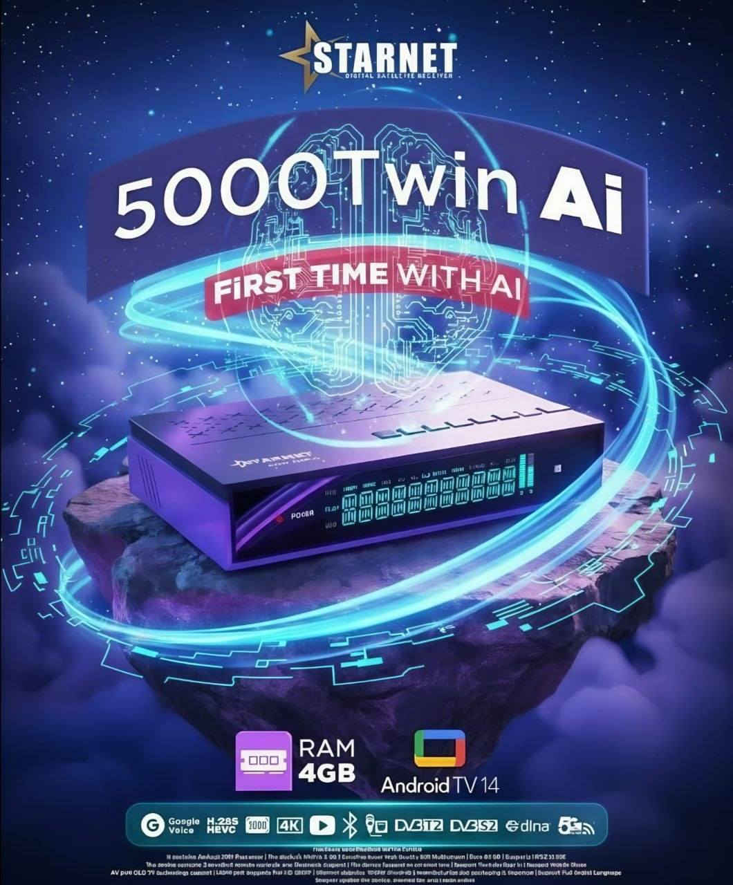 🔥🚀 عاد الوحش من جديد وبقوة أقوى من قبل 🚀🔥
📡✨ متوفر الآن لدى معرض النرجس للستلايت ✨📡
استعد لتجربة خرافية مع الجهاز اللي قلب الموازين بعالم السات والـ IPTV 😎🔥
إبداع وتقنية حديثة من Star Net 💎⚡
الجهاز المنتظر وصل أخيراً وبمواصفات جبّارة تخليك بعالم ثاني من السرعة والثبات 👑
━━━━━━━━━━━━━━━━━━ 🔥 Star Net Twin 5000 – 4EVER Edition 🔥 ━━━━━━━━━━━━━━━━━━
🧠 أداء خارق وتقنيات مستقبلية ⚡ معالج Amlogic S905X5 العملاق 🚀 4× ARM Cortex-A55 بسرعة 2.8GHz 🎮 GPU Mali-G310 فائق القوة 🤖 AI Upscaling لتحسين جودة الصورة ✨ Neural Rendering لصورة أنقى وأذكى
━━━━━━━━━━━━━━━━━━ 💾 سرعة وأداء بدون حدود ✔️ RAM 4GB LPDDR4 ✔️ ذاكرة داخلية 64GB eMMC ✔️ دعم كارت ميموري عالي السرعة 🎮 Boost للألعاب 📺 نظام QMS لثبات الصورة وسلاسة العرض
━━━━━━━━━━━━━━━━━━ 📺 صورة سينمائية وصوت احترافي 🎥 تشغيل 8K / 4K UHD / 10-Bit 🔊 Dolby Audio بصوت نقي وقوي 📡 تشغيل قناتين بنفس الوقت (PIP) 📊 حفظ أكثر من 20,000 قناة
━━━━━━━━━━━━━━━━━━ 🌐 اتصال سريع وثابت 📶 Wi-Fi ثنائي 2.4GHz / 5GHz 🔵 Bluetooth 6.0 ⚡ HDMI 2.1 🔌 LAN عالي السرعة 🛰️ Tuner S2X Multi-Stream
━━━━━━━━━━━━━━━━━━ 🎮 راحة وتحكم ذكي 🎙️ أوامر صوتية احترافية 🕹️ عدد 2 ريموت بلوتوث 📺 شاشة ديجيتال لعرض اسم القناة
━━━━━━━━━━━━━━━━━━ 📂 دعم التطبيقات والصيغ ✔️ دعم m3u / m3u8 🎬 Netflix ▶️ YouTube 📘 Facebook وغيرها من التطبيقات بكل سلاسة 🔥
━━━━━━━━━━━━━━━━━━ 🎁 الاشتراكات المرفقة 🔥
📡 الشيرنج: ✔️ Forever Max لمدة 24 شهر ✔️ Jossat Bundle مفتوح
📺 IPTV لمدة 3 سنوات: 🔥 Nova 🔥 Marvel 🔥 Mega 🔥 Dragon 🔥 Maven 🔥 Cobra 🔥 Joy 🔥 Cute وغيرها الكثير 😍
🔊 الصوتيات والترجمات: ✔️ Forever – 24 شهر ✔️ Jossat – مدى الحياة ✔️ Zoom – مفتوح ✔️ Nova – مجاني
━━━━━━━━━━━━━━━━━━ 📦 محتويات العلبة 🎮 2 ريموت بلوتوث صوتي 🖱️ ماوس وايرلس هدية 🎁 🔌 كيبل HDMI 4K ⚡ أدابتور 12V 🔋 بطاريات
━━━━━━━━━━━━━━━━━━ 🔥 القوة + الأداء + الثبات = جهاز أسطوري 🔥
📦 توصيل متوفر إلى جميع محافظات العراق 🇮🇶
📲 للحجز والاستفسار عبر الخاص أو الاتصال على الرقم: 📞 ***********
💬 للتواصل واتساب مباشرة: https://wa.me/7712524420
📢 لا تنسون الاشتراك بقناتنا ليصلكم كل جديد وحصري من عالم السات والأجهزة الحديثة 🔥📡
رابط قناة: https://t.me/ns_sat3
