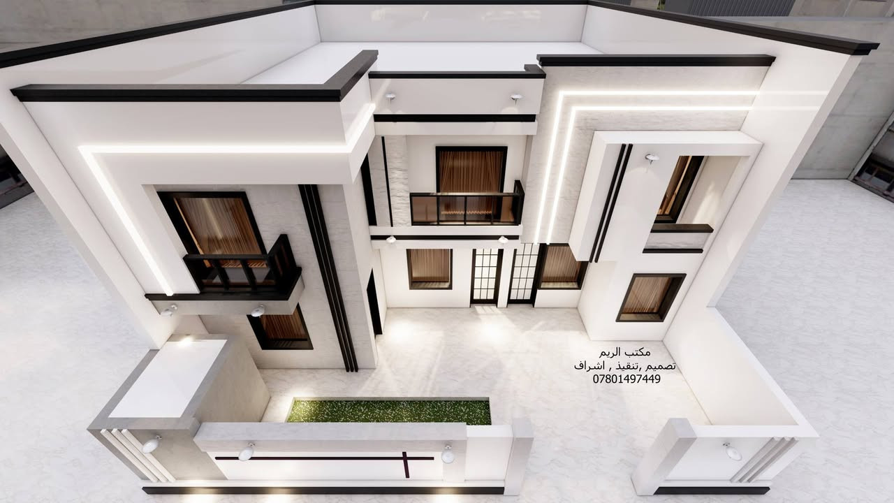 السلام عليكم
تصميمي لواجهة دار سكني ١٥ م طابقين في محافظة المثنى
مكتب الريم // تصميم ،تنفيذ ،اشراف
العنوان الجديد للمكتب  السماوة الغربي قرب حسينية ال غريب مقابل مذخر الثقة
اوقات الدوام من ٤ مساء إلى ٨ ونصف ليلا
للإستفسار الاتصال على الرقم /*********** //***********
