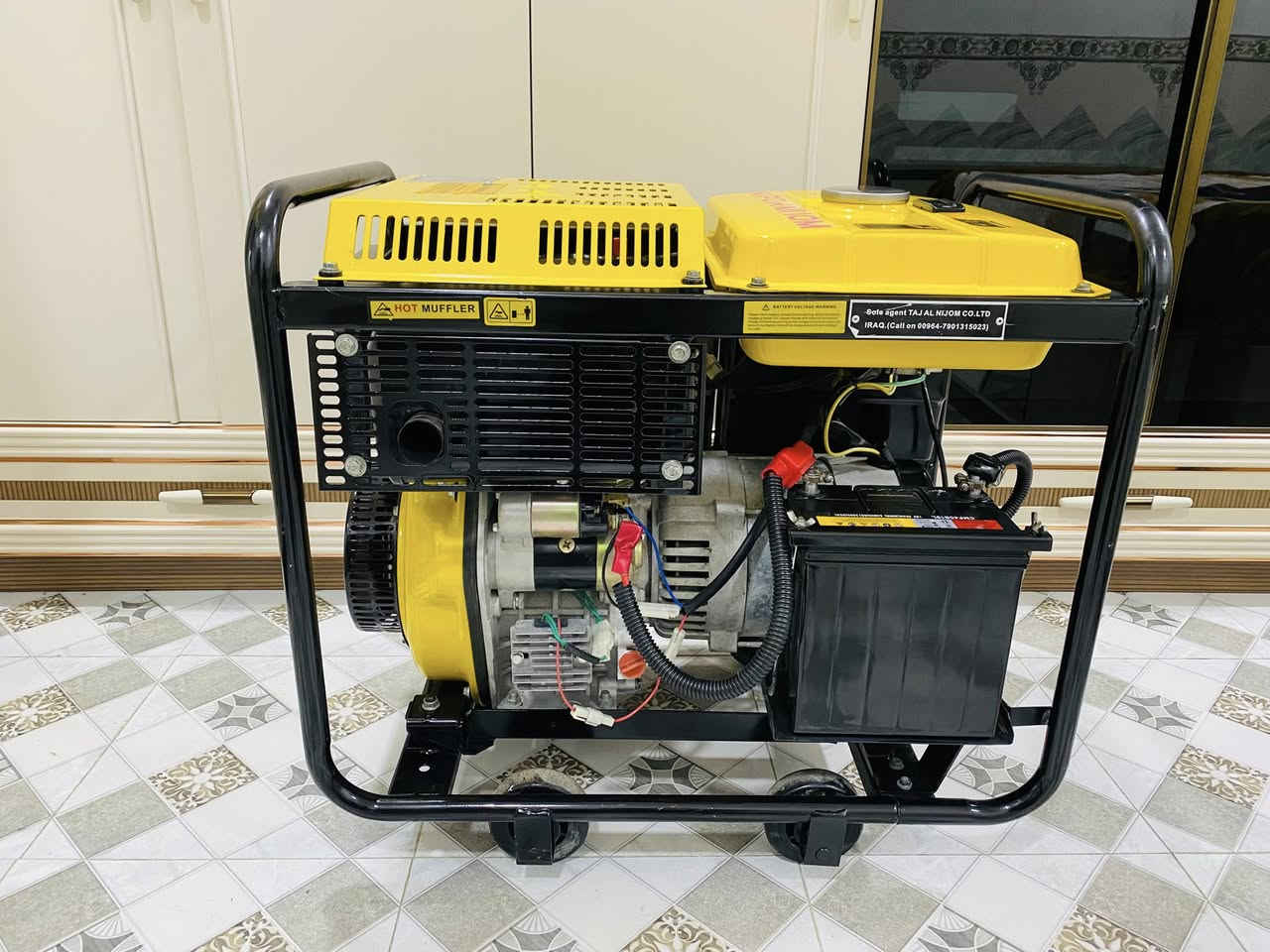 سلام عليكم مولده كاز مفتوح 6كيفي 25امبير مولده بعدهي جديده  مشتغله سبوعين فقط بلاديه ما داخله تصليح نكره حبل سلف باتري جديد سعر 600مكاني بغداد الشعب تواصل***********
