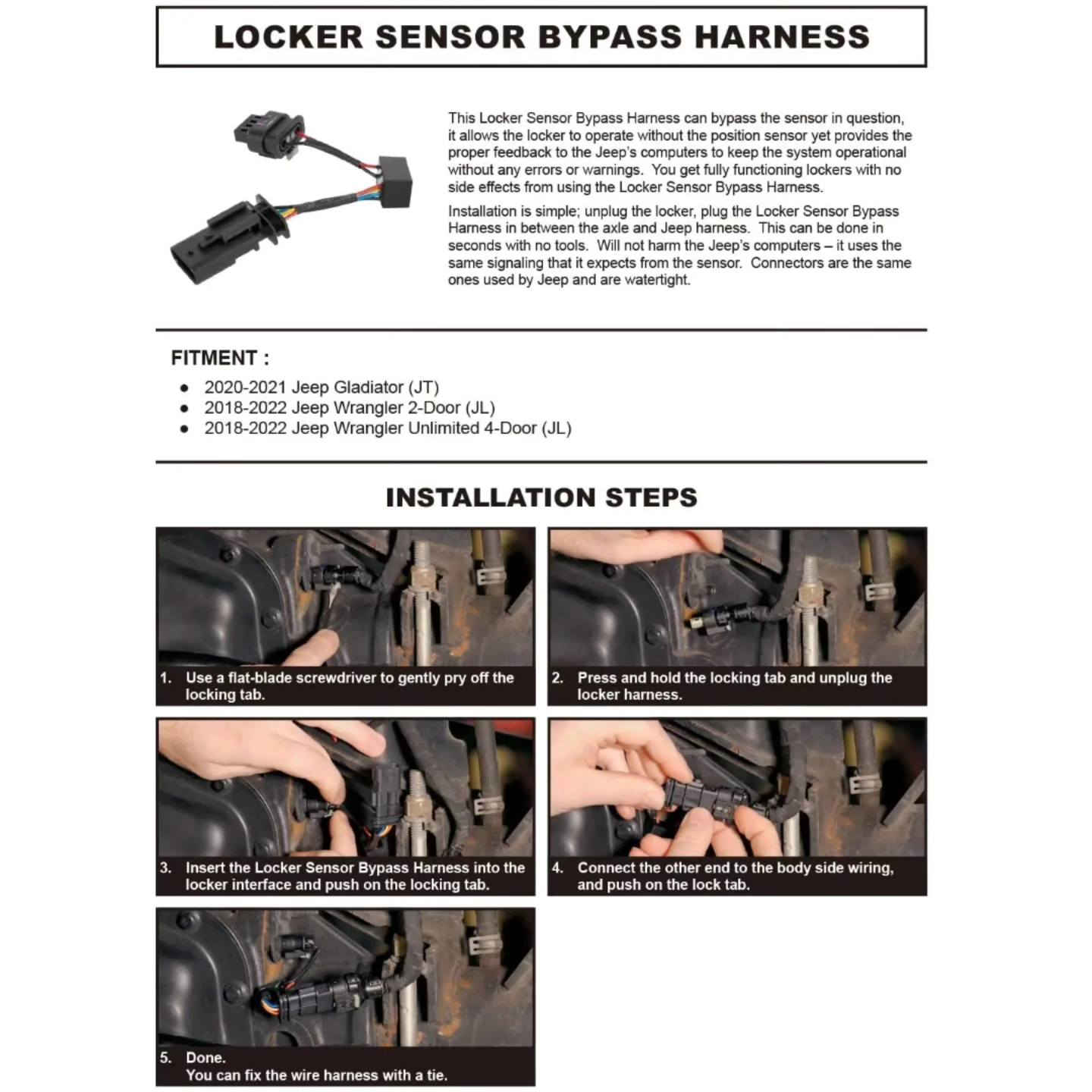 🔥 Locker Sensor Bypass Harness للجيب رانگلر والگلادييتر 
عربي / كردي 
تعاني من مشاكل بحساس الدفرنس أو يطلع عندك خطأ باللوكَر؟
هاي القطعة تحل المشكلة وتخلي اللوكَر يشتغل طبيعي بدون أخطاء 👌
✅ تلغي حساس اللوكَر بدون ما يطلع تحذير
✅ تشغّل الدفرنس لوك بشكل طبيعي
✅ تركيب سهل Plug & Play
✅ بدون برمجة وبدون ضرر على كمبيوتر السيارة
✅ مقاومة للماء وأصليّة بالفيش
🚗 مناسب لـ:
Jeep Wrangler JL
Jeep Gladiator JT
📍 A-Z CAR
بغداد – الكاظمية – شارع النواب
📞 ***********
🚚 توصيل لجميع المحافظات

Locker Sensor Bypass Harness بۆ Jeep
ئەگەر کێشەی سنسۆری لوکەر هەیە یان هەڵە لە سیستەمی دیفرەنس دەرئەکەوێت، ئەم پارچەیە چارەسەری گونجاوە بۆ ئەو کێشانە. ئەم هارنسە وا دەکات لوکەر بە شێوەی ئاسایی کار بکات بەبێ ئەوەی هەڵە یان ئاگادارکردنەوە لەسەر شاشەی ئۆتۆمبێل دەرکەوێت.
تایبەتمەندییەکان:
لابردنی سنسۆری لوکەر بەبێ هەڵە
کارکردنی دیفرەنس لوک بە شێوەی تەواو
دانانی ئاسان Plug & Play
بێ پڕۆگرامکردن
بێ زیان بۆ کۆمپیوتەری ئۆتۆمبێل
فیش و وایەر ضد ئاڤ
گونجاو بۆ:
Jeep Wrangler JL
Jeep Gladiator JT
A-Z CAR
بەغدا – کاظمیە – شەقامی نواب
***********
گەیاندن بۆ هەموو پارێزگاکان

