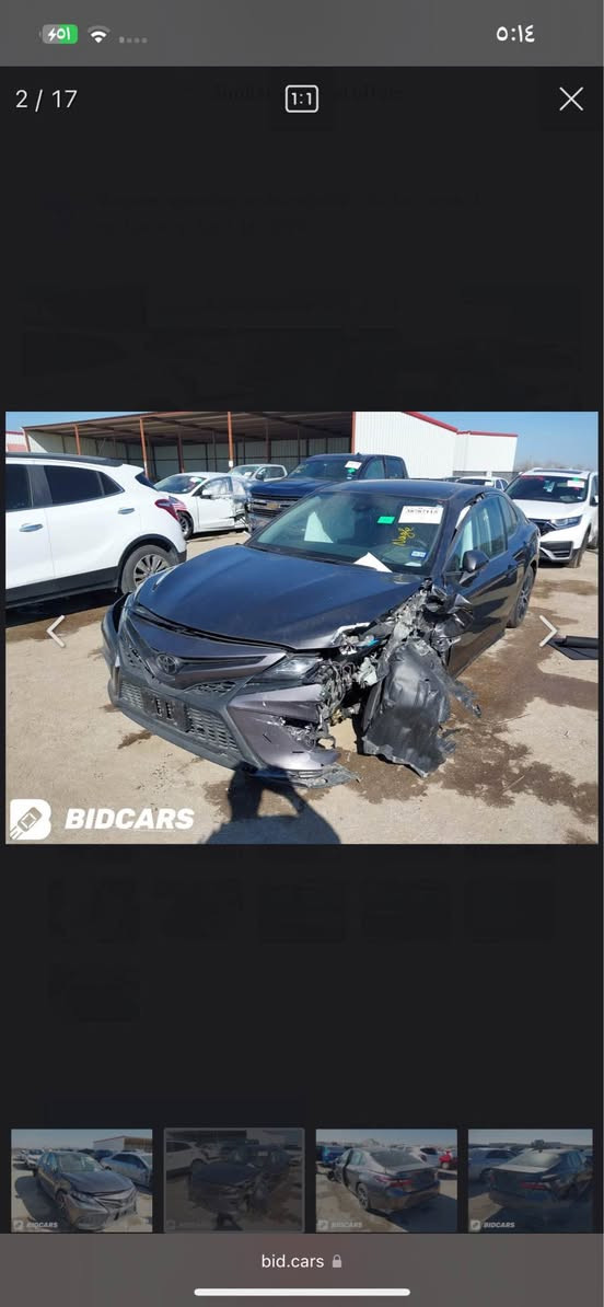 تويوتا كامري 2023 للبيع بدون مراوس
مواصفات SE 
كشن جلد و كهرباء شاشة انظمة قيادة٣كير تحديد سرعة
مكينة كبس اربعة سلندر V4 2.5L ماشي 58 الف مايل
 
سيارة  مكلوبة صبغ عام 
عدها حادث من كدام ومن خلف  ارباك  سستم

مرقم اربيل جاهز سنوية رقم جديد تحويل شرط 

سعر: 128$ مناسب بلاش😳
عنوان اربيل 
للاستفسار والتواصل على الرقم واتساب *********** أربيل, العراق
