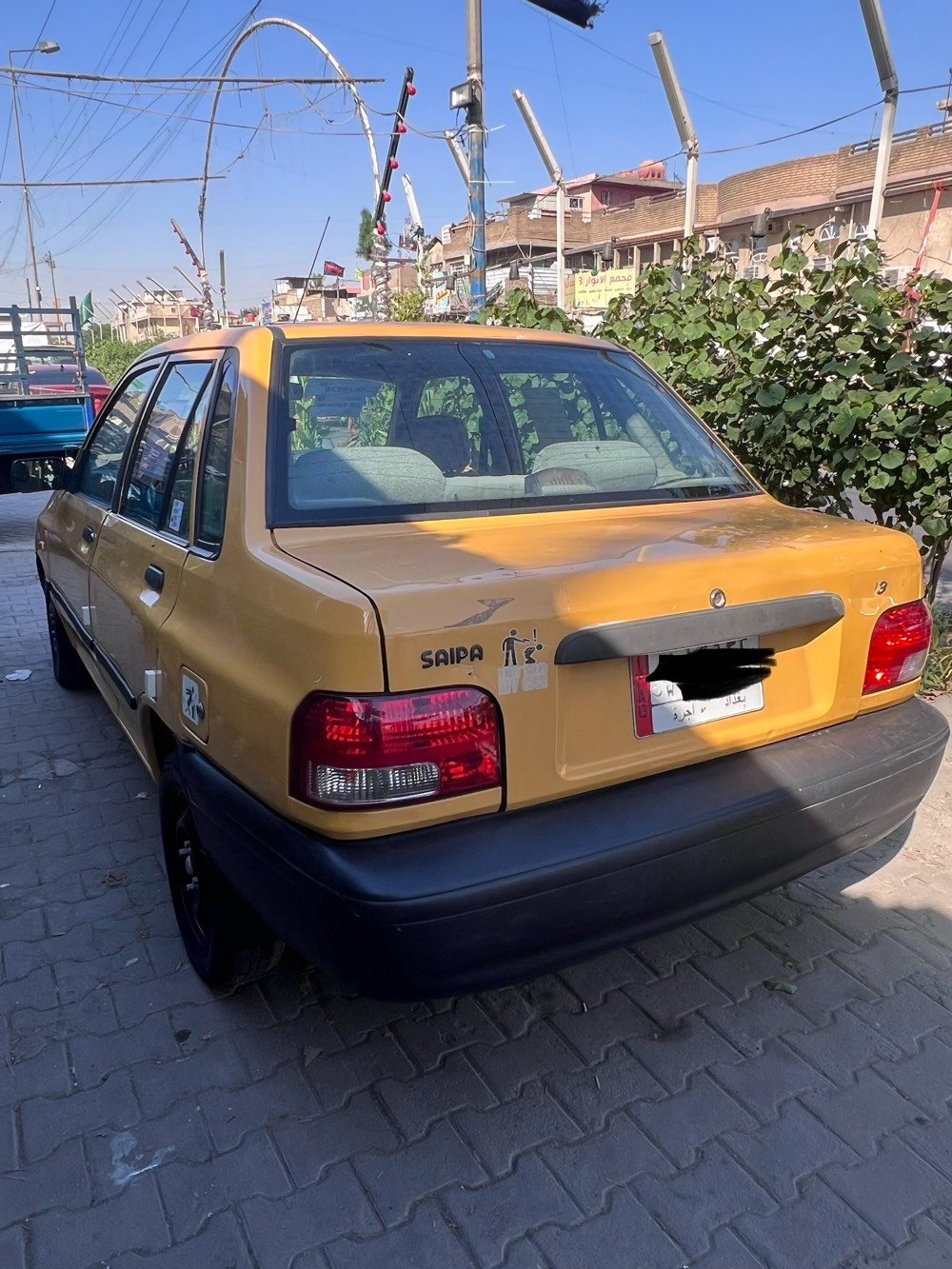 السلام عليكم للبيع سايبا موديل 15 كفاله من الضربه والتبديل شواصي ابلادي محرك كير تبريد تدفئة صدر أمامي اوخلفي جديد تخم تاير رقم بغداد مشروع وطني تحويل مباشر هيئة وغرمات مصفرينها السياره جاهزه مال جناي السعر 38كير مكينه خير من الله لا تبخير ولا تنقيص تبريد ثلج ❄️ مال  جناي السياره شاشه شغاله كامره خلفيه 
العنوان بغداد الرصافه 
اللاستفسار ***********
السعر 38