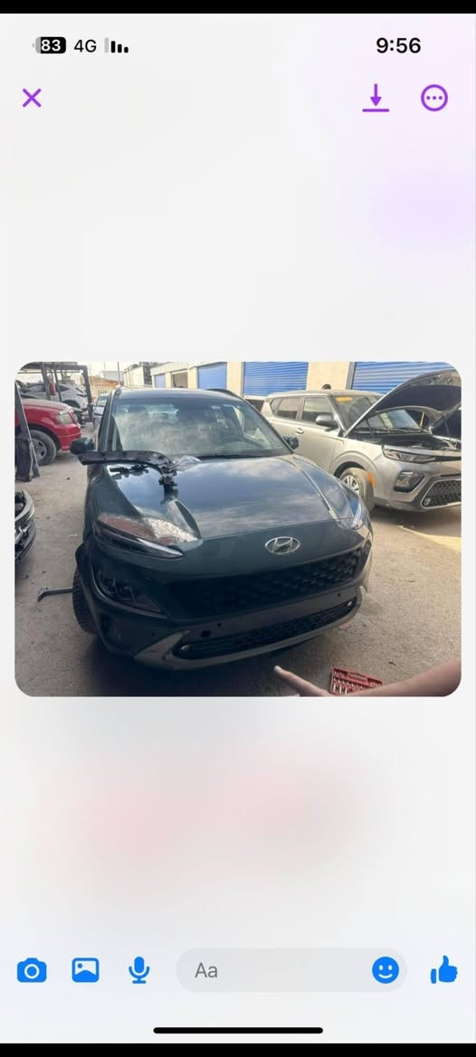 🚗 للبيع Hyundai Kona 2022 AWD SEL
🔥 دفع رباعي + فتحة سقف + مقاعد مدفأة + دفئة استيرن
📱 شاشة 8 إنش + Apple CarPlay / Android Auto
🛡️ كاميرا خلفية + مثبت سرعة + تحكم استيرن
محرك 2000 دوش المرغوب ماشية 60 الف كم
حادثا جاملغ وشويه من البنيد بدون دواخل 
واي شي داخل البجم ما متأثر لا رديتر ولا محرك 
طاك اريباك دشبول ودركه 
سعرها ب 153 موجودة بغداد ليوم السبت
للاستفسار التواصل على الخاص


**إذا كنت صاحب هذا الإعلان وتريد حذفه لأي سبب، رجاءا أرسل رسالة إلى الدعم الفني**