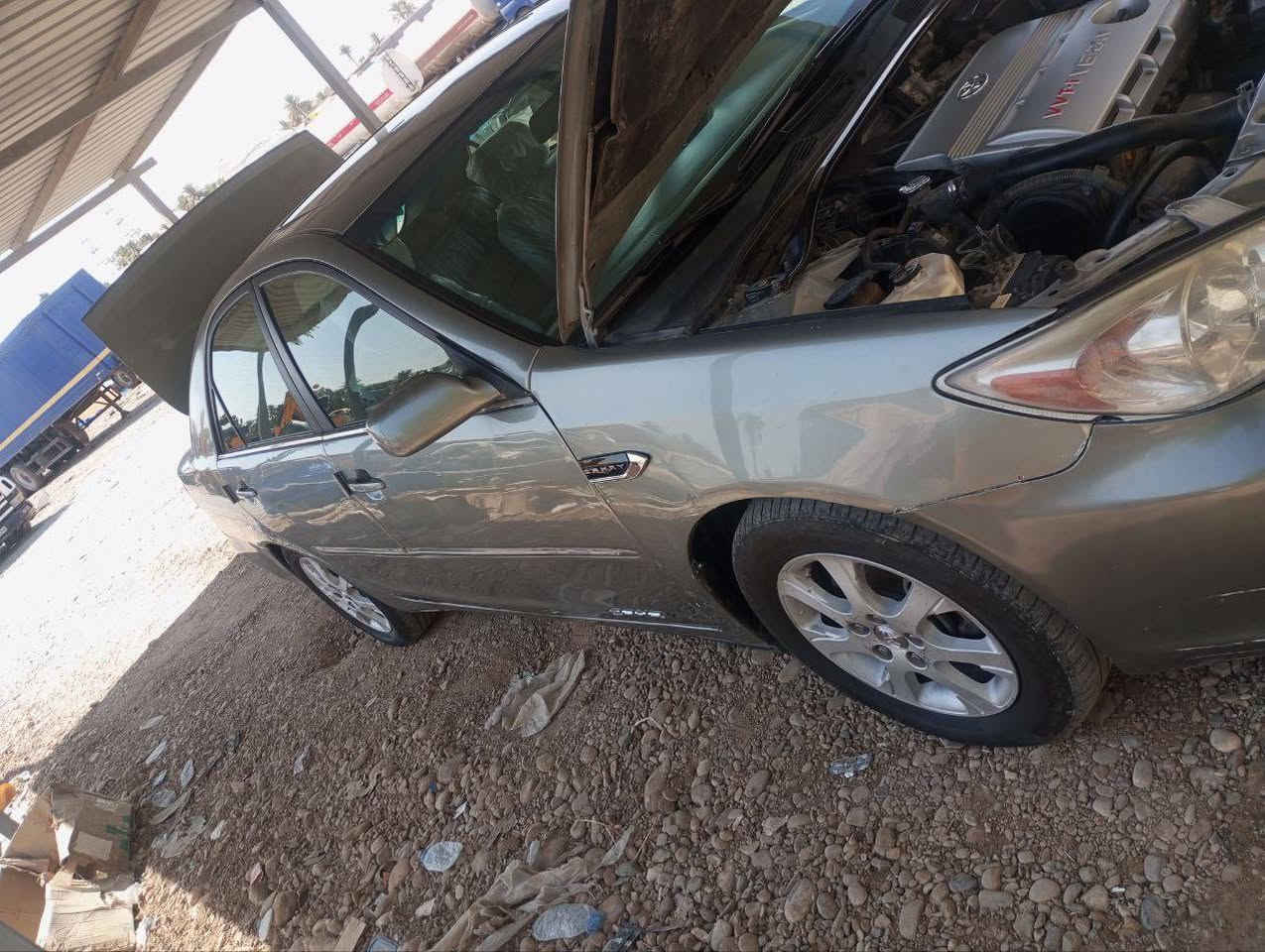 كامري وارد فول فول 2005
صبغ حزام بدون قطره سقف
 رقم كركوك ألماني  بسمي  مع ورقه بنزين 

تبريد هيتر كله بشرط سياره مانقصه برغي
محرك 6سلندر كشنات جلدو هيترمع برده وسلايت 

محرك و كير ممفتوح  بشرط 

80   ورقه  بيها مجال للشراي 
***********
