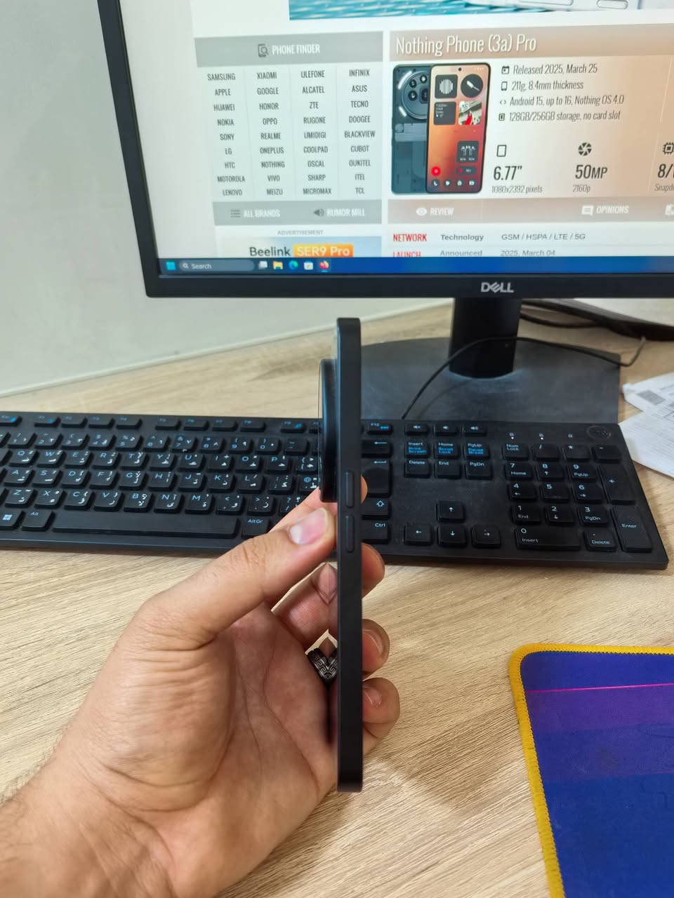 سلام عليكم
للبيع Nothing 3a pro
مستخدم نصيف جدا 
الشاشة:6.77  بتردد 120 هرتز - AMOLED
الذاكرة: 256/12
الكاميرا:50 + 50 + 8 
المعالج:Snapdragon 7s Gen 3
البطارية :5000  - 50 واط
بدون ملحقات فقط كڤر وياه 
السعر 500 وبي مجال 
مكاني نجف توصيل متوفر 
***********
