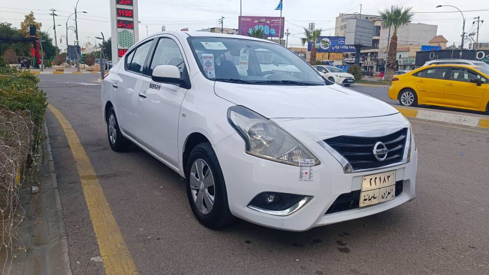 للبيع بسعر مناسب تفاصيلها مكتوب 
نيسان صني هندي موديل 2020 مواصفاتها معروفه 
بدون صبغ وبدون حادث فقط طخات بارد بسيط واضح بالسونار مرفق مع الصور كير ومحرك وتبريد شرط سنويه 2025 منتهيه شرط التحويل والغرامات السعر 98 بيها مجال بسيط *********** كركوك, العراق
