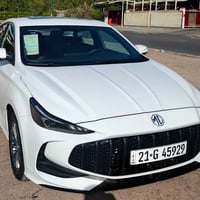 للبيع او مراوس سيارة MG_5Gtمديل 2025 لون ابيض رقم سليمانية الجديد بااس...