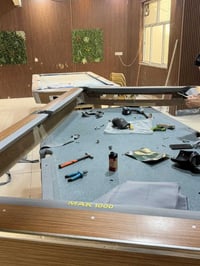 تم نجاز عمل اليوم صيانة طاولات البليارد نوع سوبر ماستر  في منطقة الكاض...