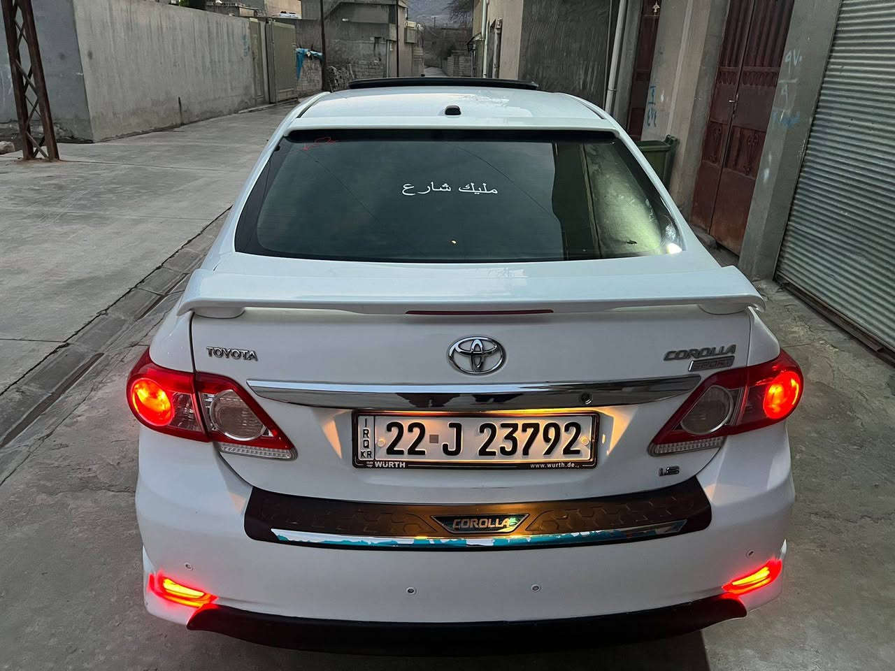 بەناوی خوای گەورە ‌
کڕۆلا 2013 خەلیجی 
نمونە لە جوانی 
مەکینە گەوره 1.8
تەرید سارد و گەرم 
تحدید سرعە 
گیڕ توماتیک 
سلایت 
شاشە و حاسە 
لایت زینون 
دۆسە کامل 
سوکان ڤولیوم 
سەیارەکە فوول قەپات  مواسفاتە 
سبوغی کەمە رەسمی سۆنەرم داناوە 
گێڕ و مەکینە و تەقە و ڕەقە بەشەرت 
مەکینەی نەکرایتەوە  بەس قەپاغی سەری واشەرە گۆڕاوە 
هەزەو سەنەوی نوێە هەتا 2030 بەناو خۆمە تحویل و وەکالە بەشەرت یەیارەی مەعرەز نیە 
نرخی 142 و تۆزیک معامەلە 
*********** واتس اپ سوران, أربيل
