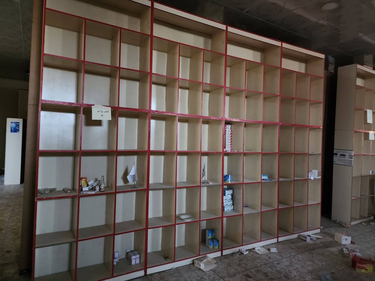 رفوف تركيه قياسين..
رف مترتين في متر
رف متر ونص في متر
المسيب حي المعلمين٣ طريق سيد ابراهيم بعد السكه بكيلوين تقريبا بعد اسلاك الضغط العالي ب٢٠٠م 
بيت على جهة اليمنى
***********
يرجى الاتصال قبل المجيء
