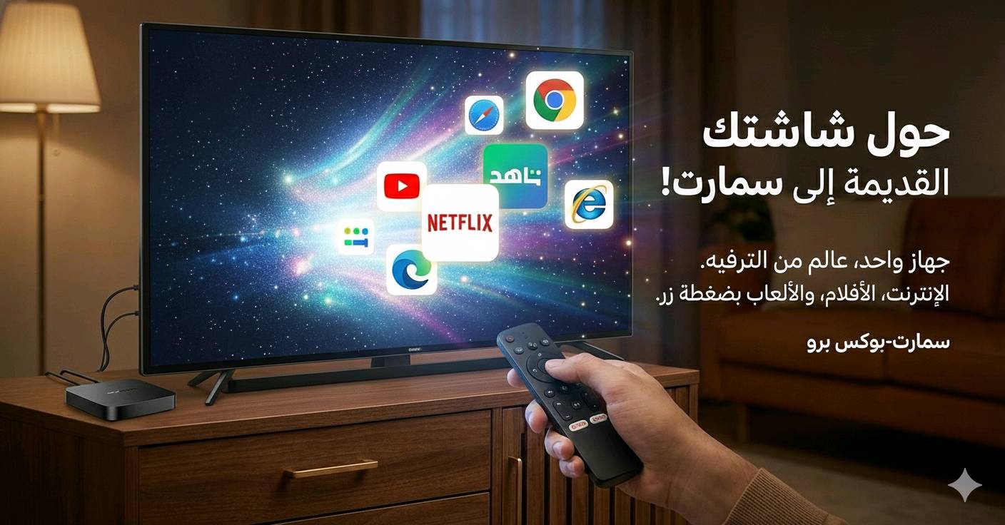 إذا عدك شاشة بلازما مايصير بيها نت وتريدها تكنك متوفر جهاز TV Box يحوّل أي شاشة بلازما أو عادية إلى شاشة ذكية..مو ستلايت جهاز يحولها اندرويد 📺 يوتيوب 📺 برامج وتطبيقات 📺 تصفح وإنترنت ✅ توصيل سهل عن طريق كيبل USB ✅ استخدام بسيط وسريع سعر الجهاز👇👇 💰 السعر: 15 ألف فقط 🎁 القطعة كاملة ويّا الريموت 🚚 توصيل مجاني 📞 للحجز والاستفسار راسلنا خاص أو اتصل العدد محدود ⏳
