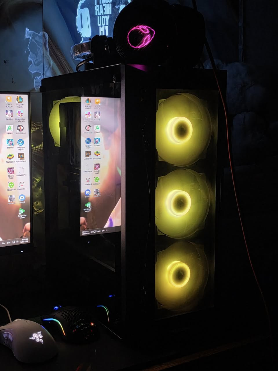 سلام عليكم سيت اب كامل للبيع
Ci5 13400f
M.b h610 msi
Amd 6700xt 12GB
RAM 16  ddr4 3200hz   تي فورس
Ssd m.2 1TB LEXAR
COOLER غازي ابو الشاشة مرتب
مع كيس 4 فان مرتب 

الشاشة: 
Aoc /24inch/ips/200hz

UPS 1KV MTS ONLINE

اكسسوارات ماوس ريزر مع كيبورد احترافي مع سماعات وكذلك كرسي كلهم براندات حلوة 

الحاسبة كامل ابيع سعر 1،350،000

عنوان بغداد

***********
