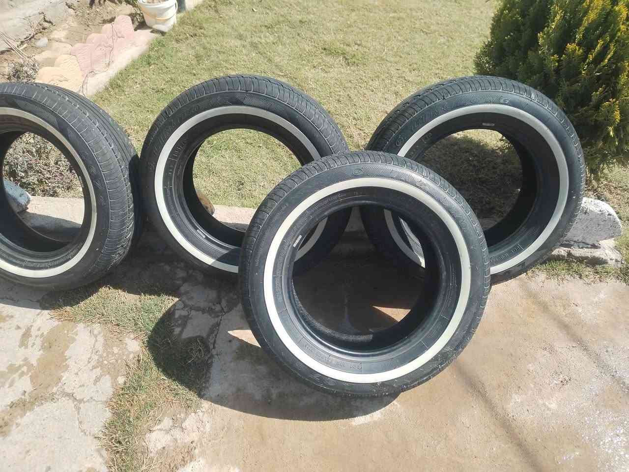 طخم تايرات مستعمل يومين فقط ابو الخط الابيض حجم 14 السعرر 160 وبيها مجال الاتصال ***********
***********
