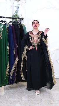 قفاطين مغربية • تطريز حاسبة • شيفون خارجي