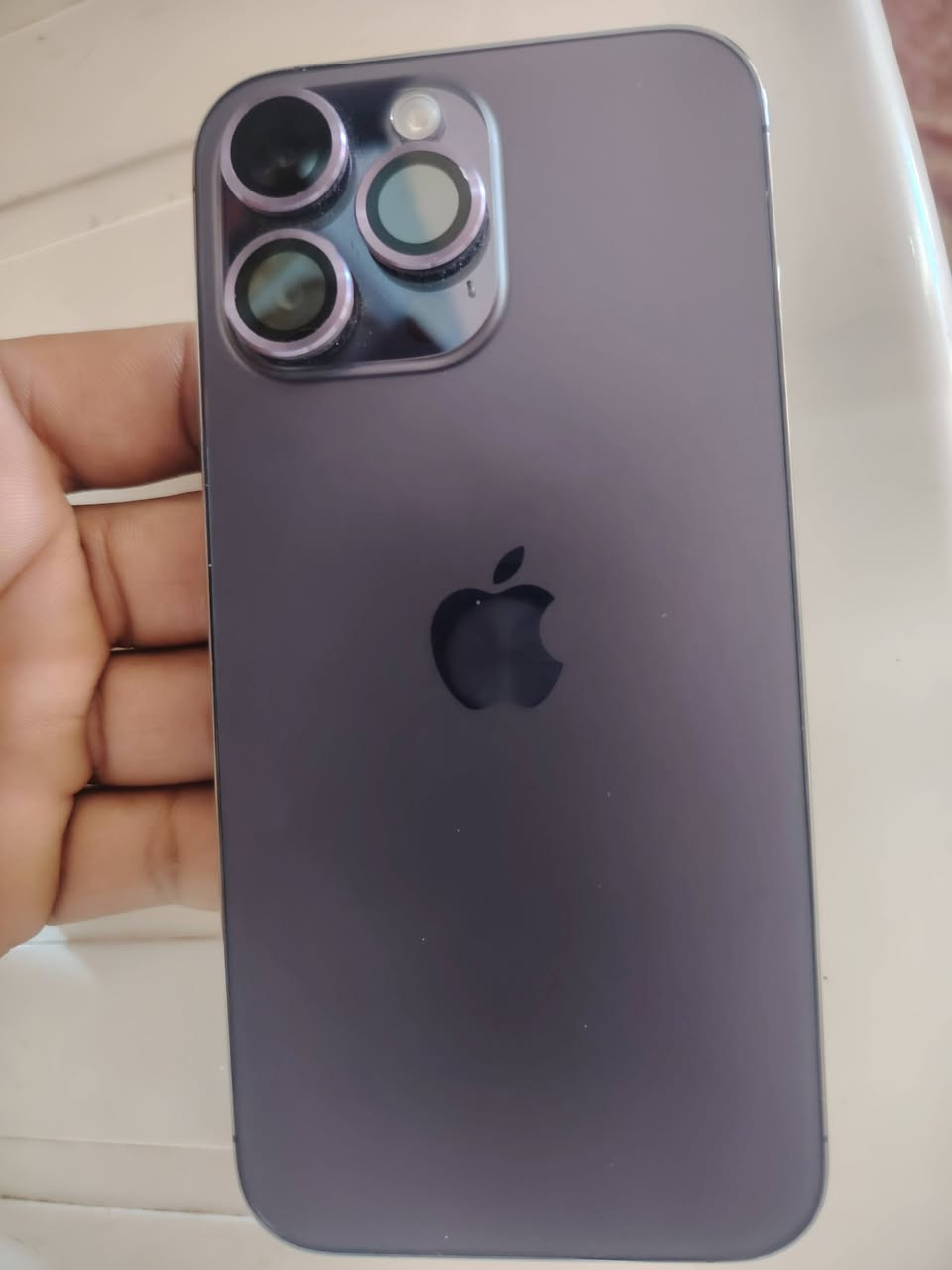 ايفون 14 برو ماكس
بطاريه 87
ذاكره 256
الجهاز شرق اوسط مع الملحقات
جهاز شرط ما مفتوح ولا معلا 
السعر اتصل ***********
