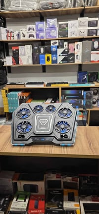 مبرد لابتوب • تبريد شبه موصل • ٦ مراوح RGB