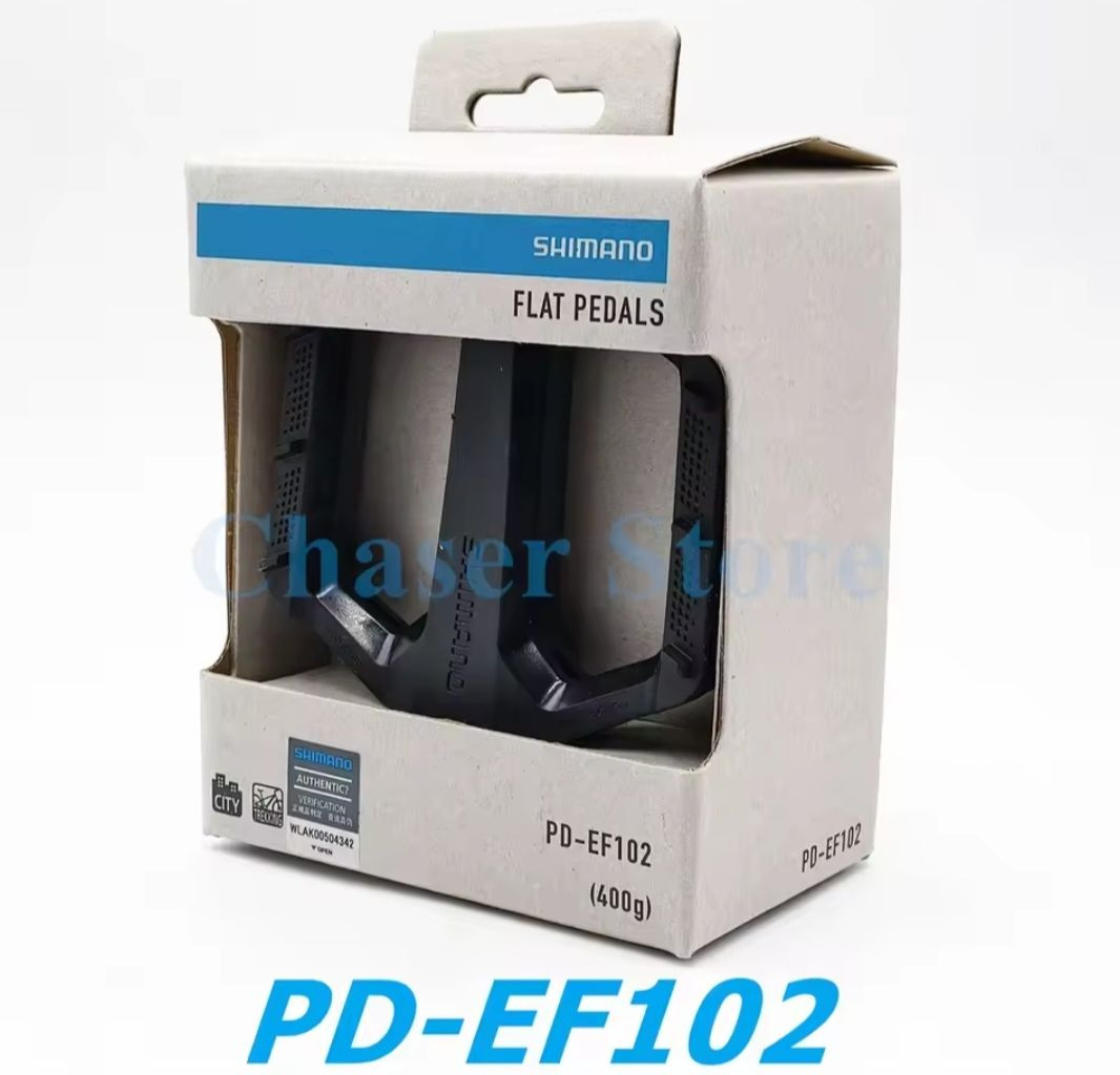 دواسات دراجة أصلية من Shimano موديل Shimano PD-EF102 Flat Pedals،    بتصميم مسطح يوفر ثباتًا ممتازًا للقدم أثناء القيادة. خفيفة الوزن وقوية، مناسبة لدراجات المدينة والاستخدام اليومي. 🚴‍♂️ بغداد حي البنوك شارع النداوي رقمي ***********
