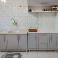 🍃كاونتر mdf 🍃القياس متر و ٢٠  ارضي وملحق مع سنك متر و٢٠ 🍃السعر 220 فقط...