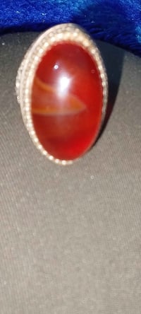 محبس • فضة ثقيلة • عقيق أحمر