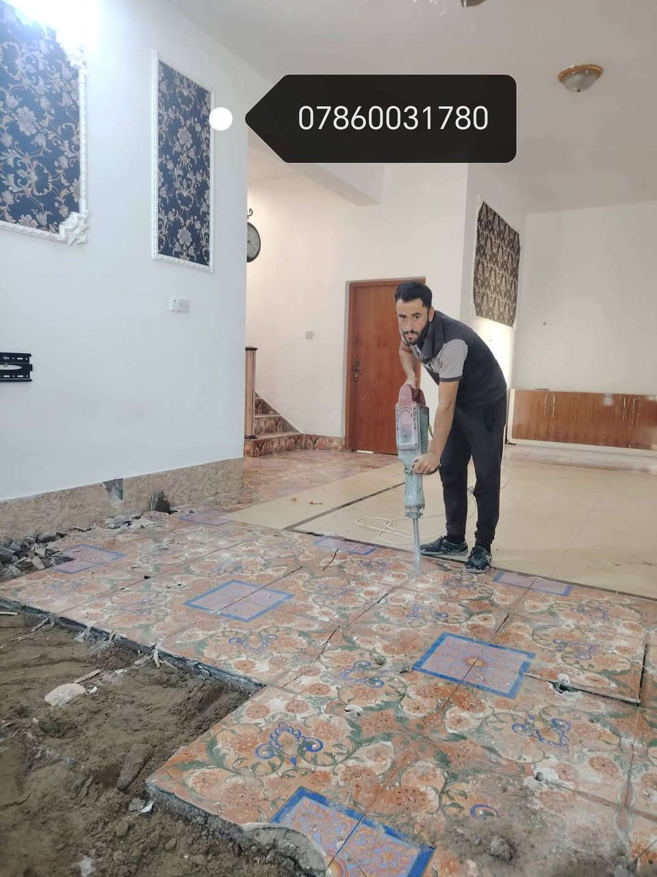 سلام عليكم يوجد كادر عمل تنضيف بيوت تفليش دفن نهري تصعيد مواد تنظيف حدائق ***********
