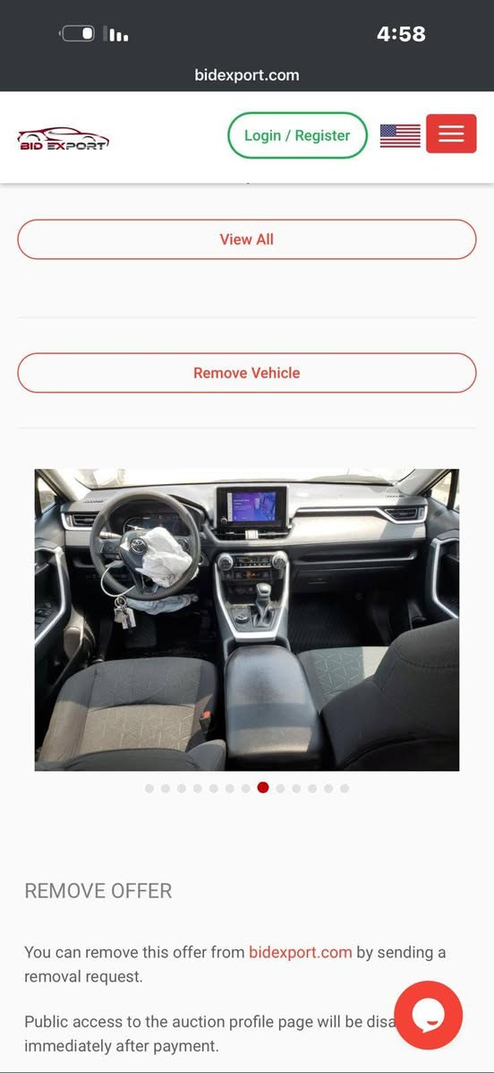 راف فور هاي برد فول مواصفات بصمه فتحه  مكان كركوك السعر 240 وبيها بدون رقم كاتي بعده  بدون ***********وصور الحادث بلمنشور
