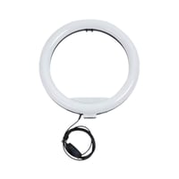 رينج لايت ذو جودة عالية، مثالي للتصوير وتقديم محتوى الفيديو. يأتي مع ح...