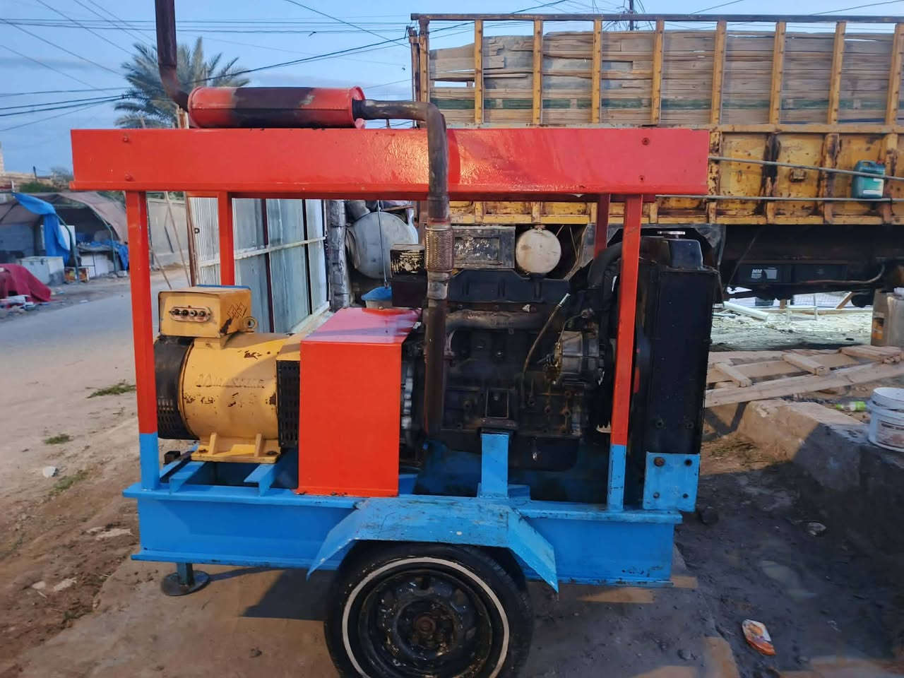 السلام عليكم مولد كيه محرك 3000  مولد جديده لا تنقص ولا تبخير شرط الحمل توليد 35 k *********** العنوان بابل الحمزه الغربي
