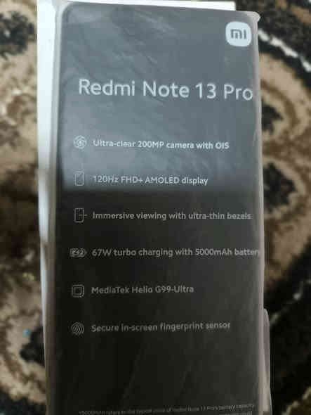 سلام 👋عليكم متاح جهاز ريدمي نوت 13برو  ذاكرة 512)ورام 12+6. السعر 240 وبي مجال المكان حي الانتصار شارع ستين رقم ***********
