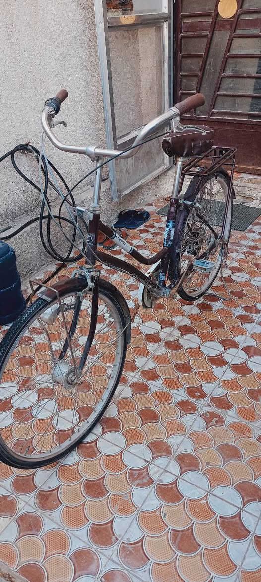 السلام عليكم متاح ...
بايسكل بطة حجم 27 لون جوزي ..
خفيف ونظيف السعر 55 مكاني البكرلي علق وآني اطبلك 
او تواصل ***********
