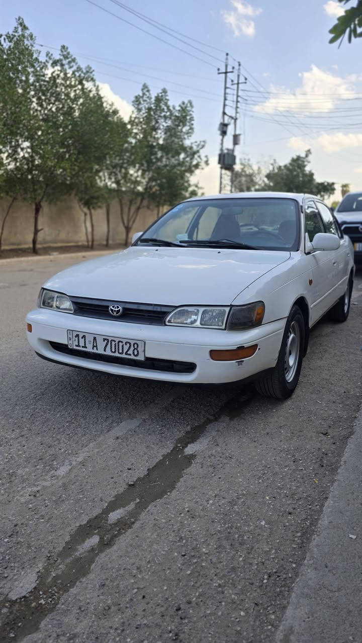 سلام عليكم
للبيع كورلا ١٩٩٣ رقم بغداد باسمي هزه جديه رقم دولي بيها مكانات صبغ وبارد بلجاملغ الخلفي تخم تاير جديد صدر امامي خلفي كله جديد اصلي دشبول يسرى 
تبريد شغال باتري جديد تانكي بانزين جديد بلكات نوزلات راديتر واتربم كله جديد  كهربائيات كلها شغاله لايت + بك لات  +  اشاره اضائه داخليه فوول زنون جام كهرباء مري كهرباء سياره مال بيت ومتعوب عليها السعر ٦٦ وبي مجال مكانها بغداد الشعب للاستفسار  ***********
