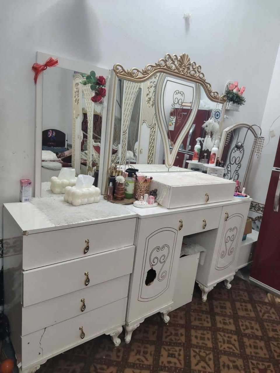 غرفه تركي  مستخدم عشر قطع للبيع بيها ضرر بسيط بباب ميز التواليت واضح بالصوره 
السعر 425 وبيها مجال بسيط للشراي
العنوان النجف ابو صخير ￼


**إذا كنت صاحب هذا الإعلان وتريد حذفه لأي سبب، رجاءا أرسل رسالة إلى الدعم الفني**