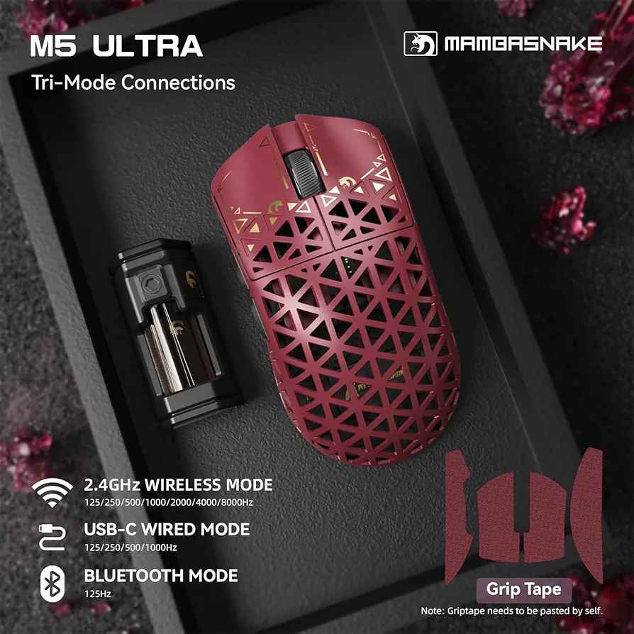 MAMBASNAKE M5 Ultra Carbon Fiber 8KHz Wireless Gaming Mouse,PAW3950MAX Sensor 42K DPI,39g Superlight Tri-Mode 2.4GHz/BT/Wired Computer Mice,Web Driver Support,for Win/Mac/FPS/MOBA/Esports-Red (B)

بەکارنەهاتوو
جدید ما مستخدم رانية, السليمانية


**إذا كنت صاحب هذا الإعلان وتريد حذفه لأي سبب، رجاءا أرسل رسالة إلى الدعم الفني**
