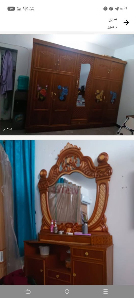 غرفة نوم للبيع سعره ٣٠٠ ألف التواصل على الرقم ***********
