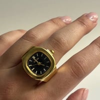 ساعة خاتم • رجالي نسائي • مقاس واحد